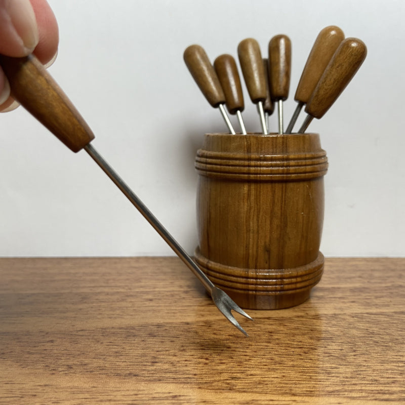 Vintage houten cocktailprikkers