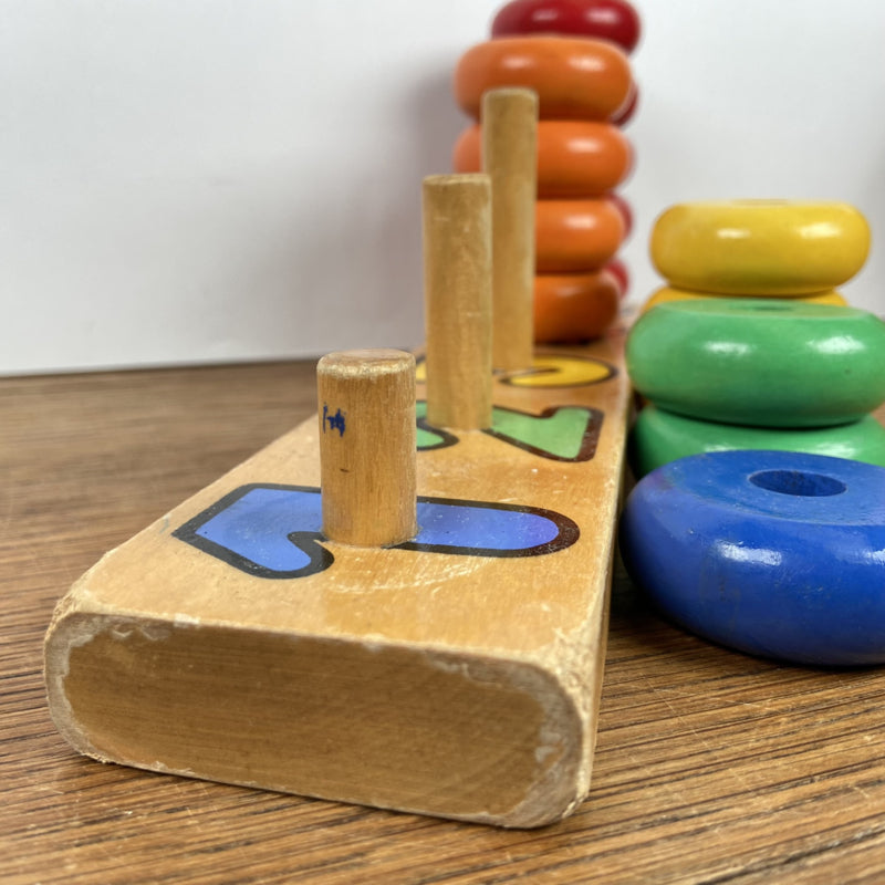 Houten speelgoed leren tellen