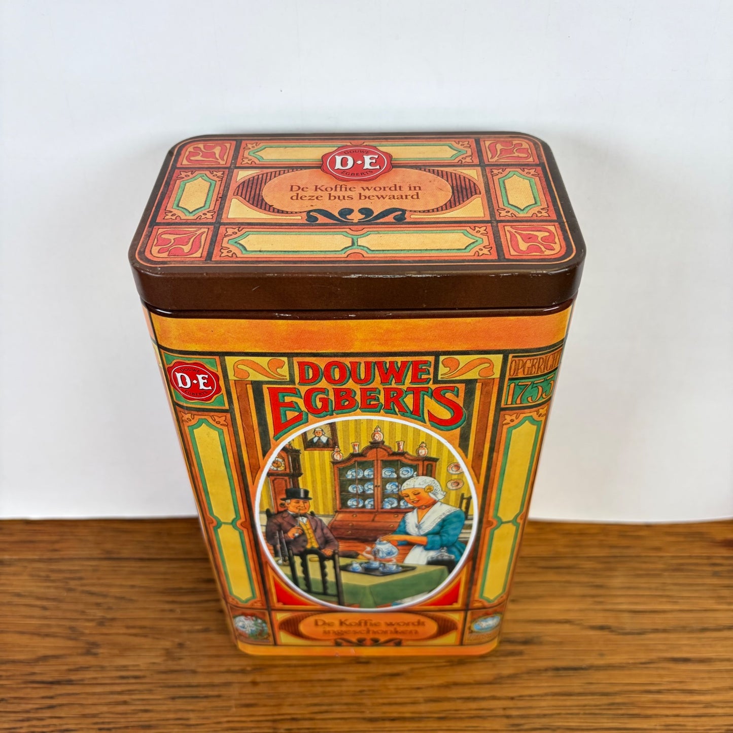 Vintage Douwe Egberts koffieblik