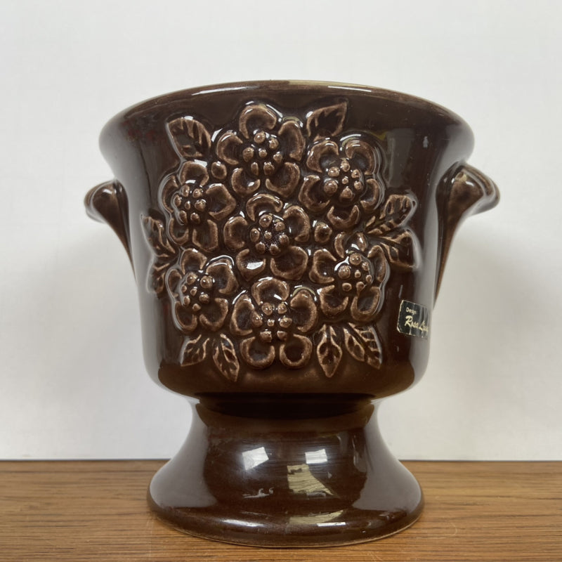 Bruine bloempot Rosa Ljung