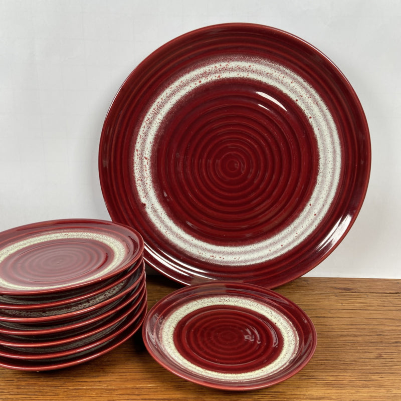 Bordeaux rood gebakstel