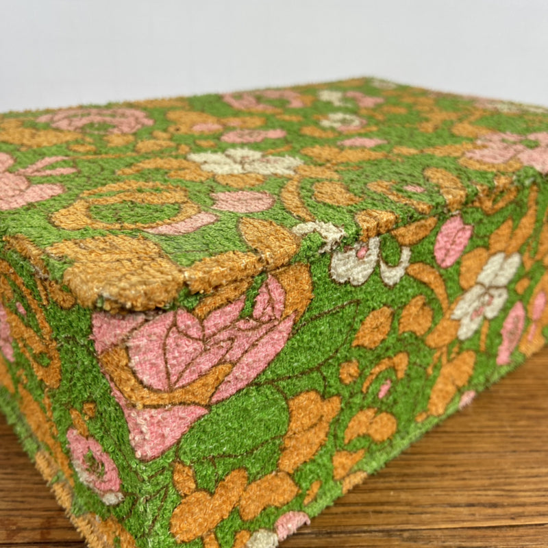houten doosje met vintage bekleding