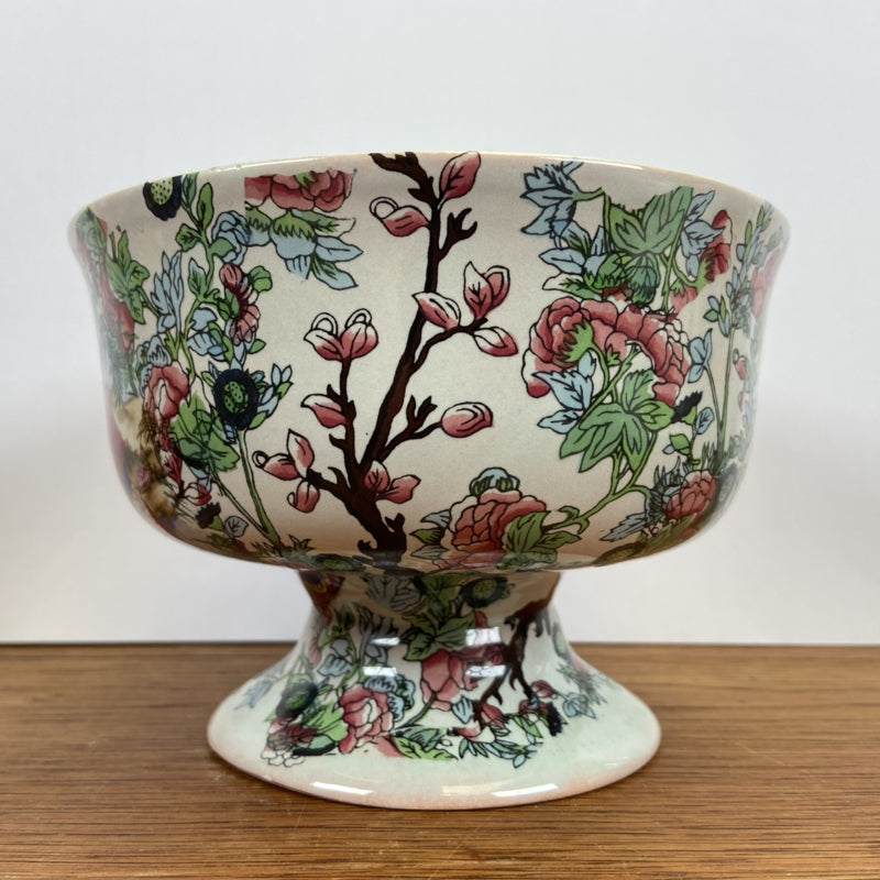 Vintage bloempot met prachtige tekeningen