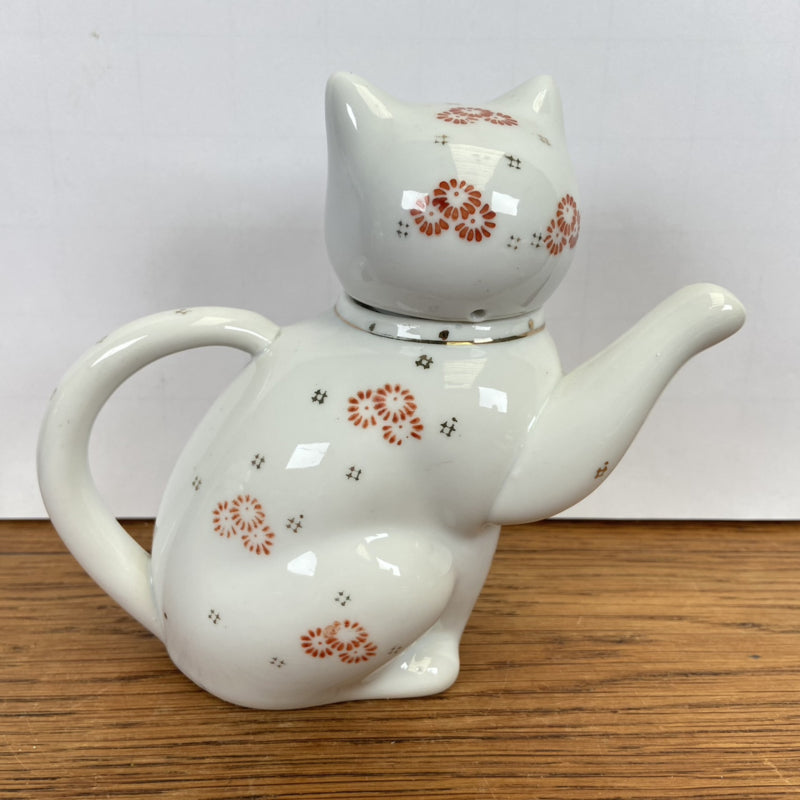 Vintage theepot kat