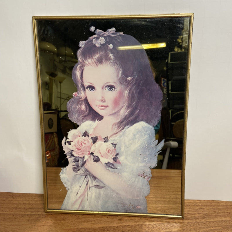 Vintage spiegel meisje