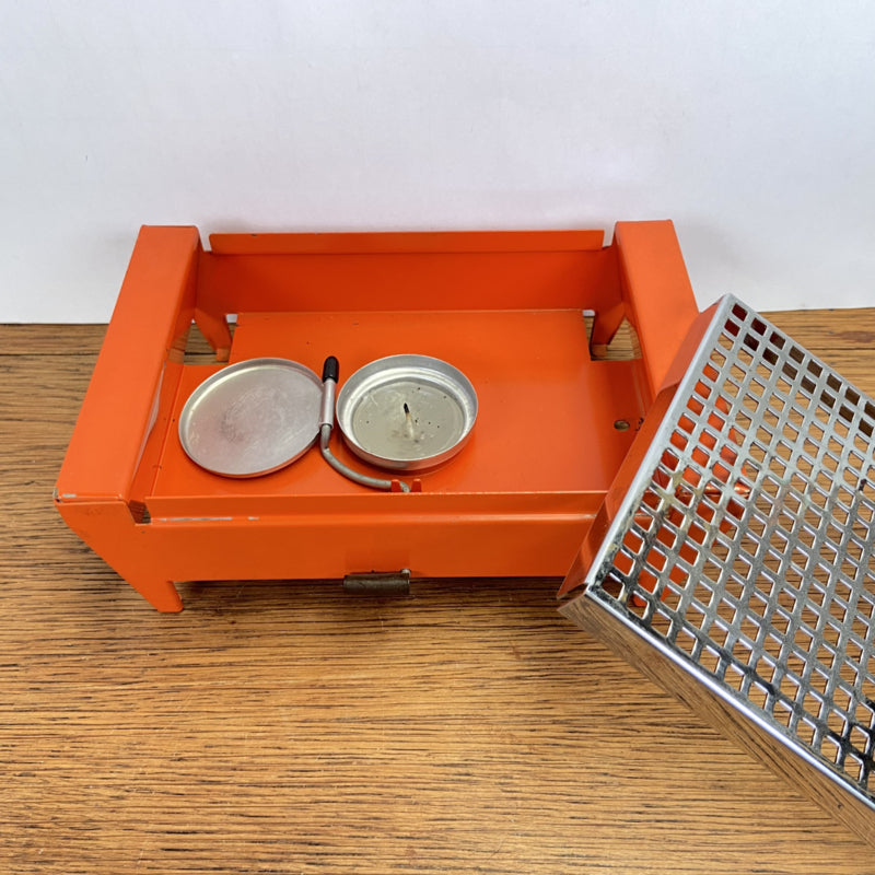 Vintage oranje rechaud