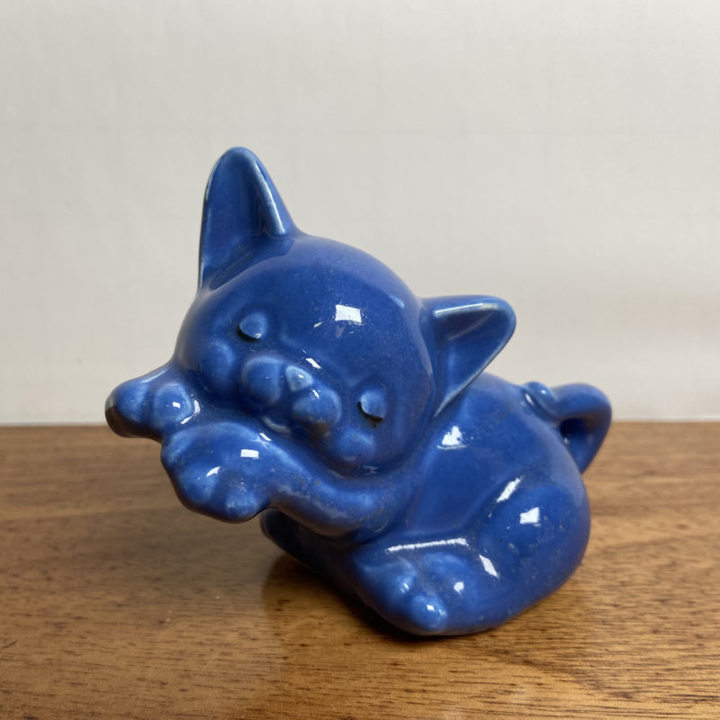 Vintage blauw poesje