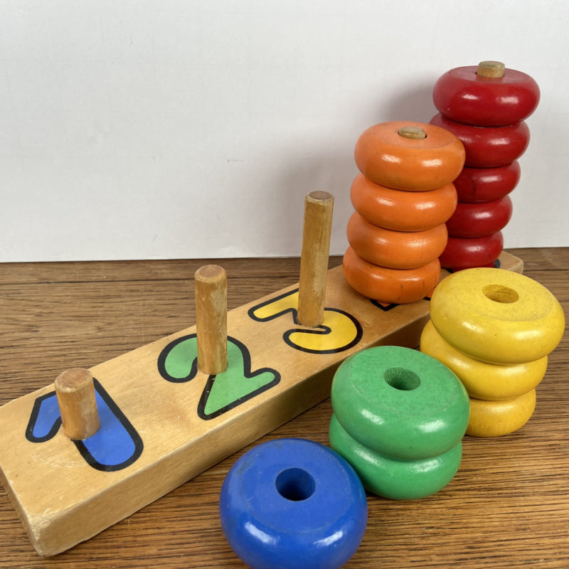 Houten speelgoed leren tellen