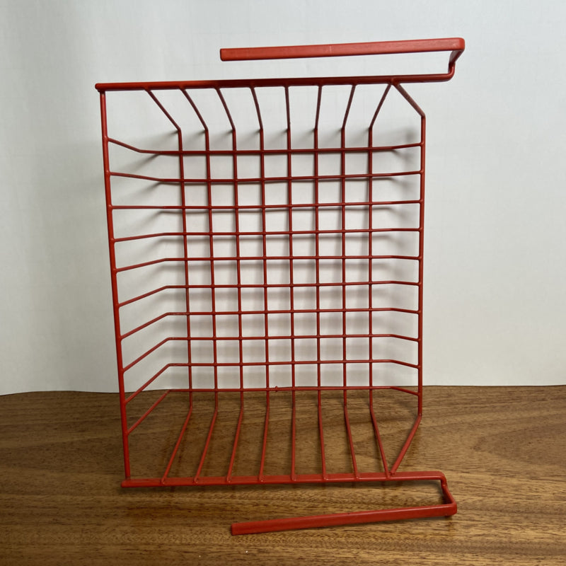 Vintage draadmandje rood
