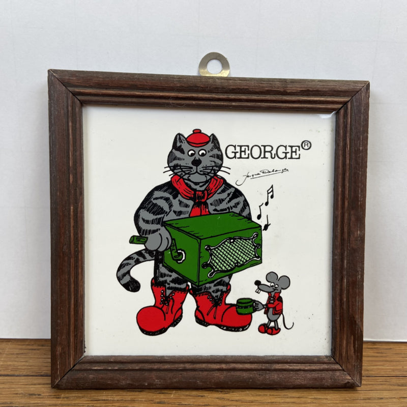 George Happy Cat Design Tegeltje