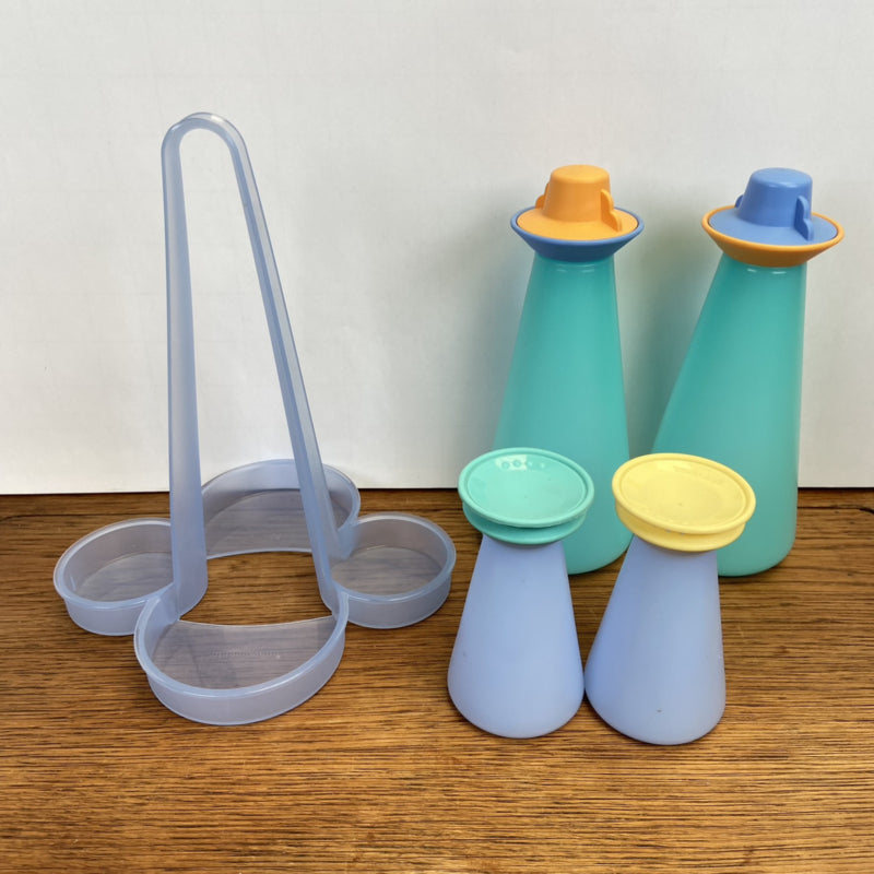 Tupperware tafelset olie azijn peper en zout
