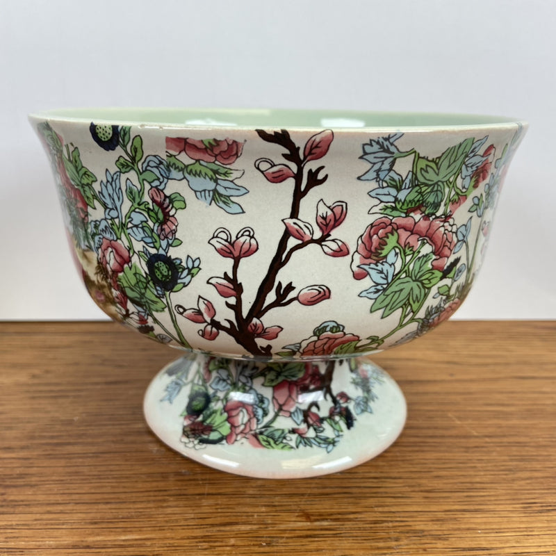 Vintage bloempot met prachtige tekeningen