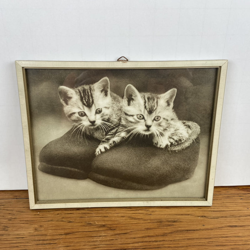 Vintage schilderijtje kat
