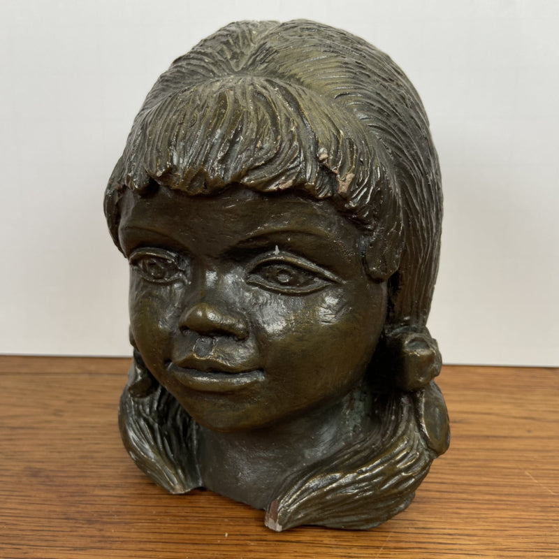 Vintage Beeld meisjeshoofd