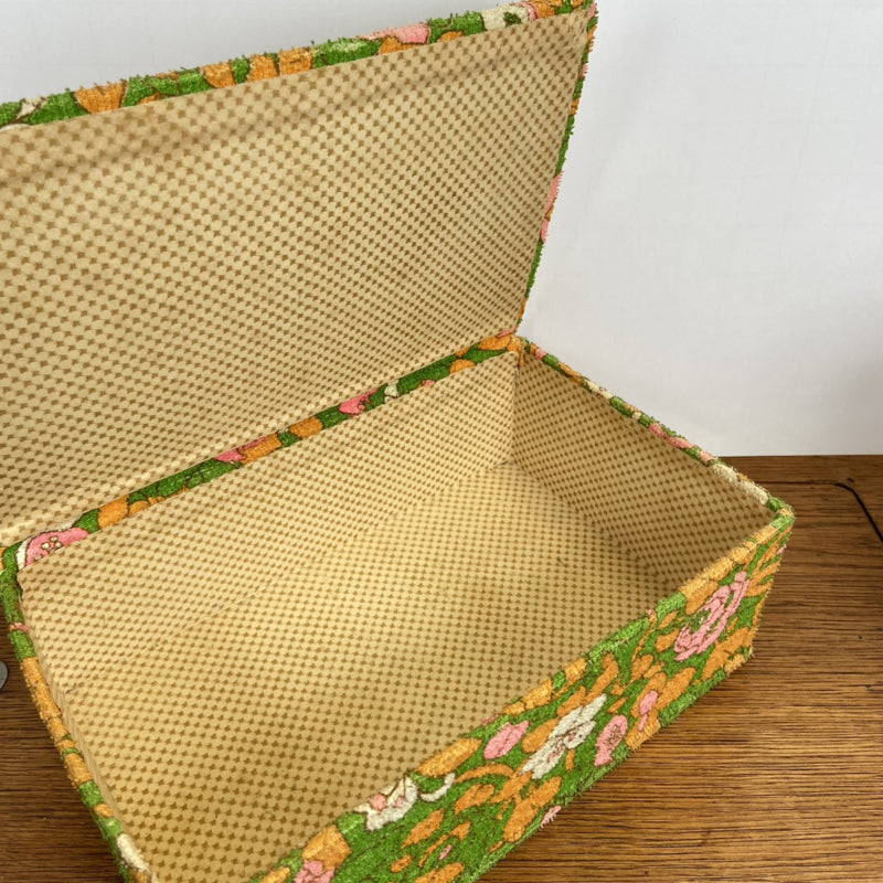 houten doosje met vintage bekleding