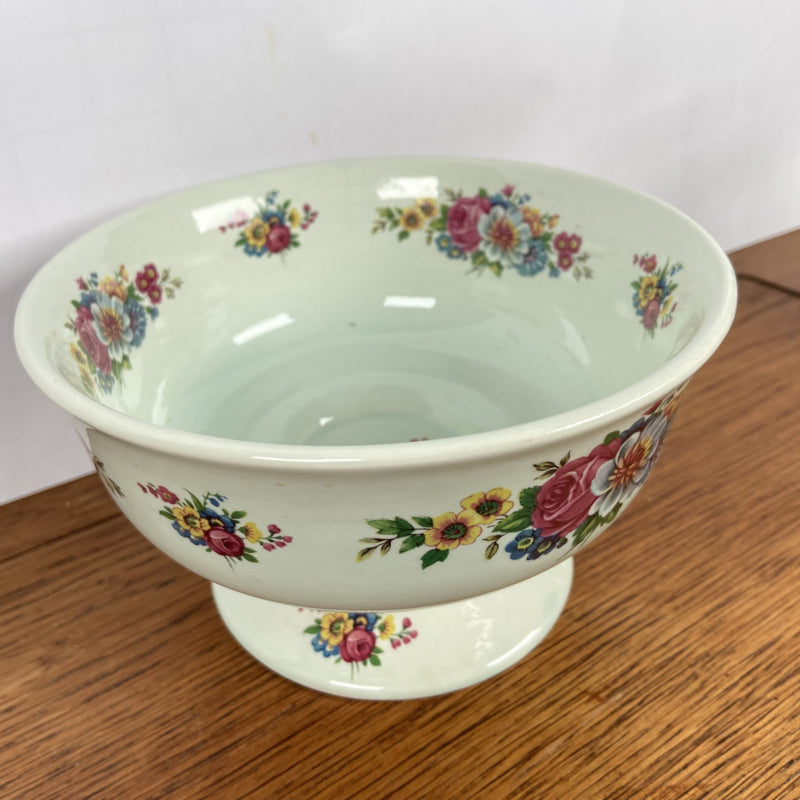 Vintage bloempot op voet