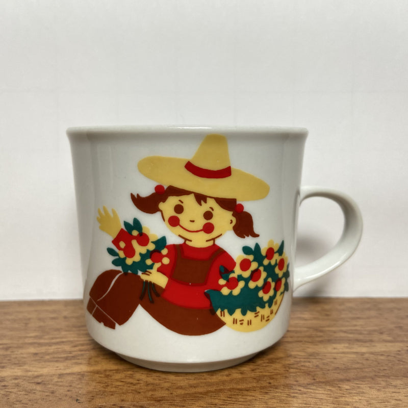 Mokje meisje met bloemen