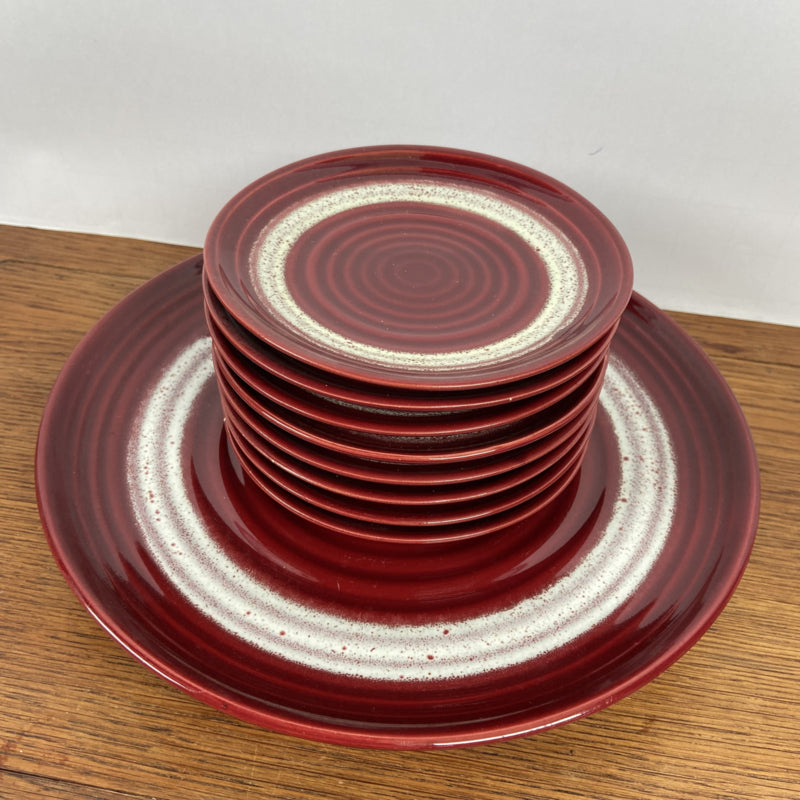 Bordeaux rood gebakstel