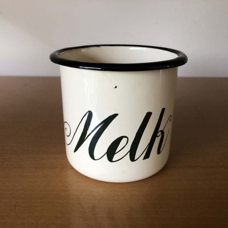 Emaille mok Melk