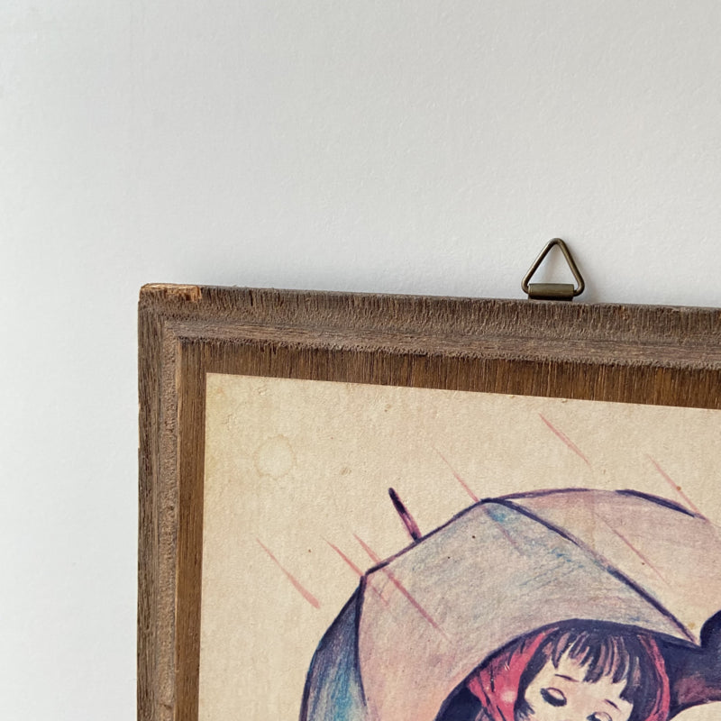 Houten vintage wanddecoratie