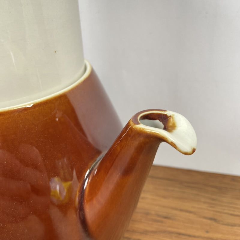 Vintage bruine Van nelle koffiepot met filter