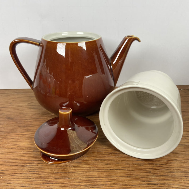 Vintage bruine Van nelle koffiepot met filter