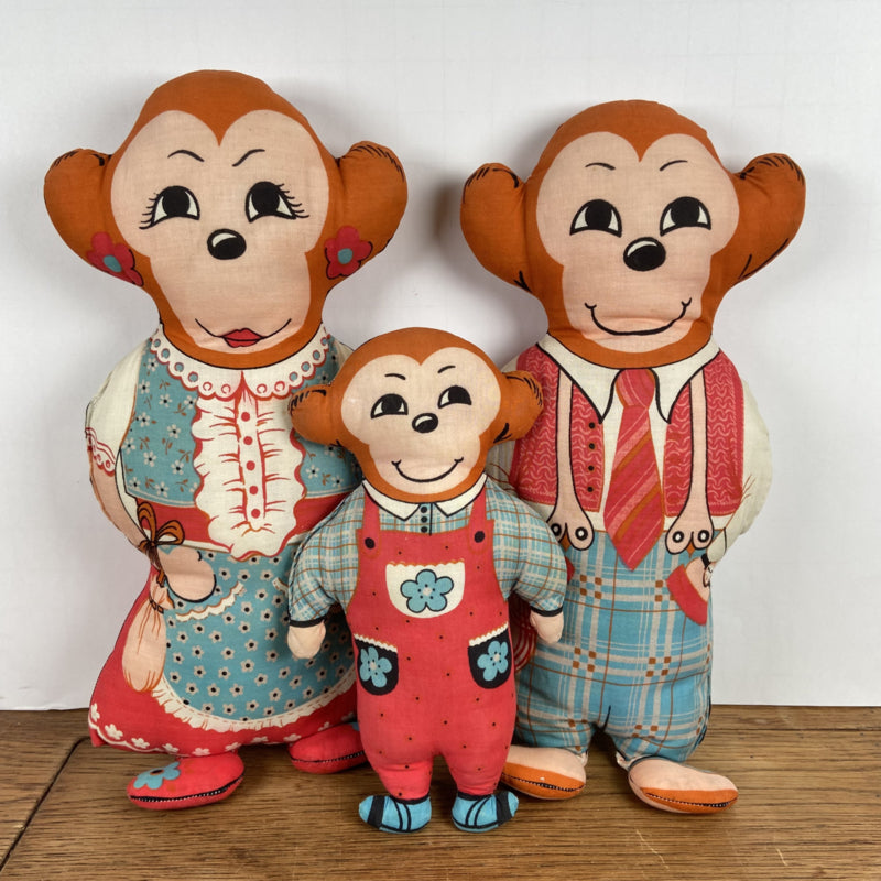 Stoffen apen familie