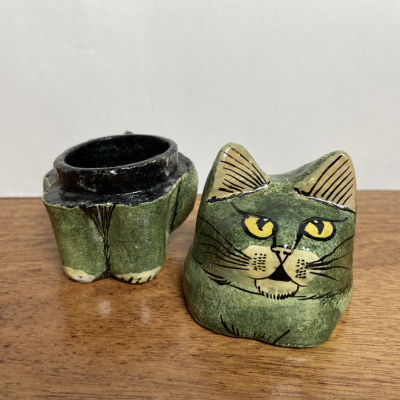 Houten doosje kat