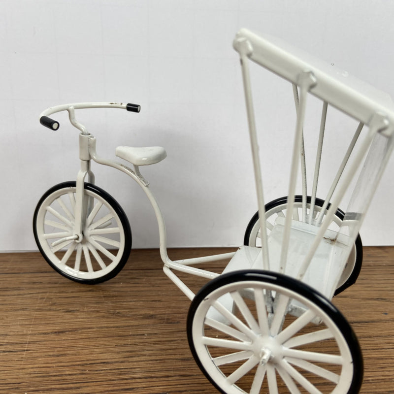 Vintage mini riksja wit jaren 80