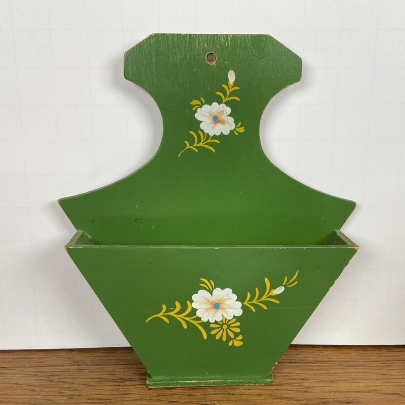Houten groene koffiefilter houder
