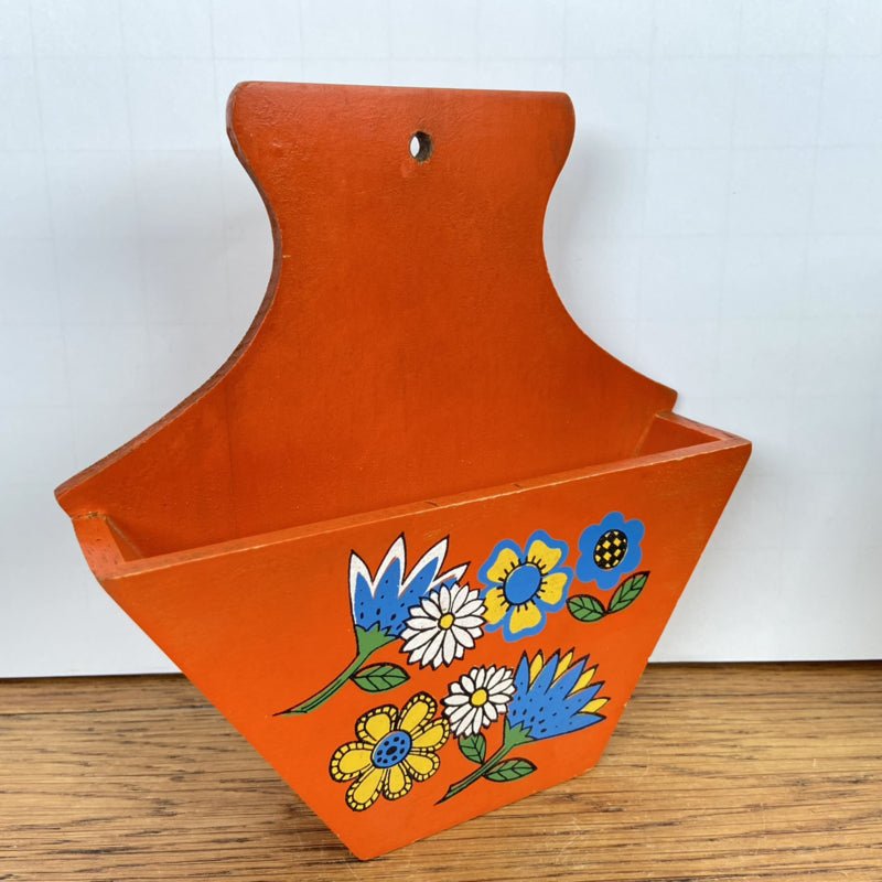 Vintage koffiefilter houder oranje