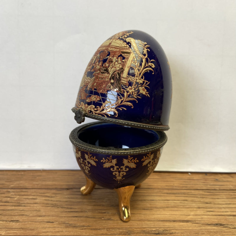 Geëmailleerde Faberge-ei-juwelendoos, Diamanten Sieradendoosje Decoratieve Handgeschilderde Paasei Sieradenorganisator Met Geschenkdoos 2 2x3 8inch Geëmailleerde Faberge-ei-juwelendoos, Diamanten Sieradendoosje Decoratieve Handgeschilderde Paasei Sieradenorganisator Met Geschenkdoos 2 2x3 8inch