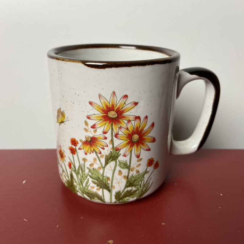 Mok wilde bloemen geel oranje