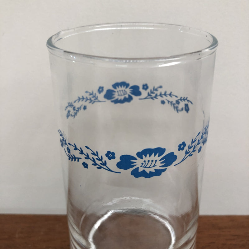 Vintage glazen blauwe bloem