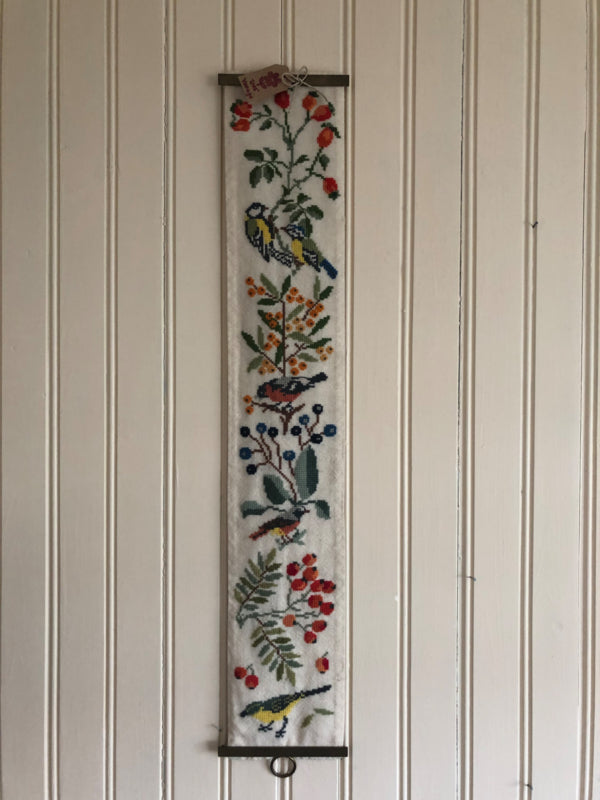 Vintage schellekoord met vogels en mooi beslag