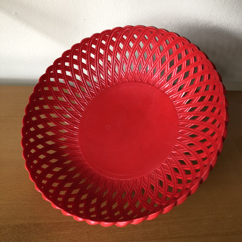 Vintage rood emsa mandje