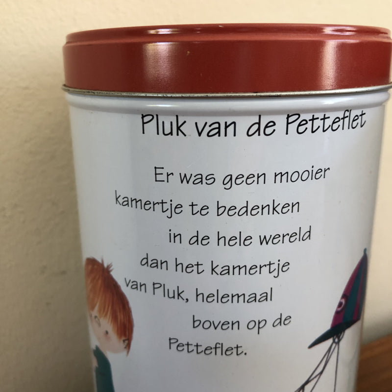 Bewaarblikken pluk van de petteflet
