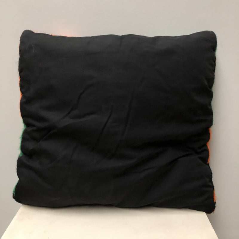 Kussen groen oranje zwart