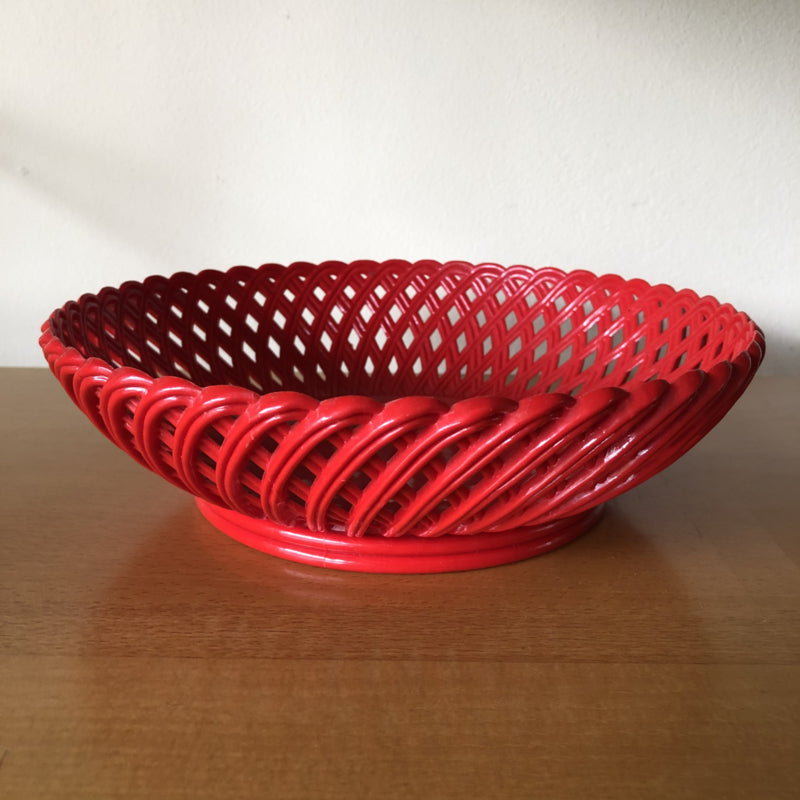 Vintage rood emsa mandje