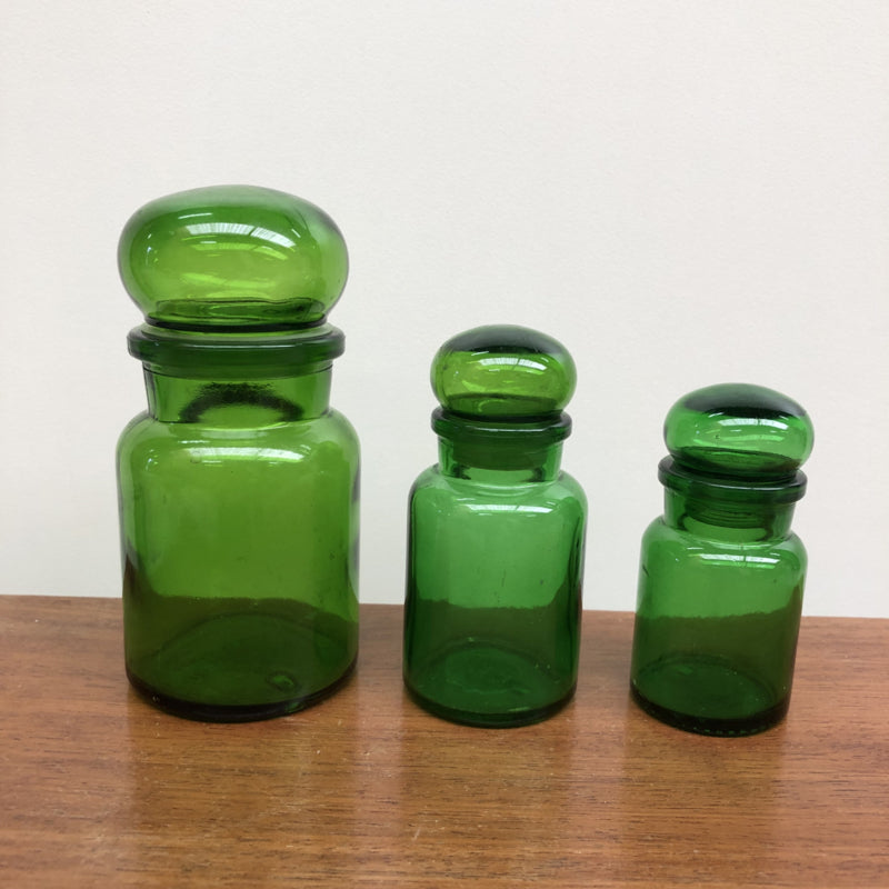3 groene apothekerspotten