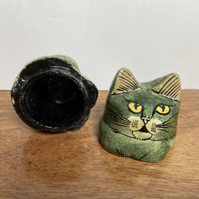 Houten doosje kat