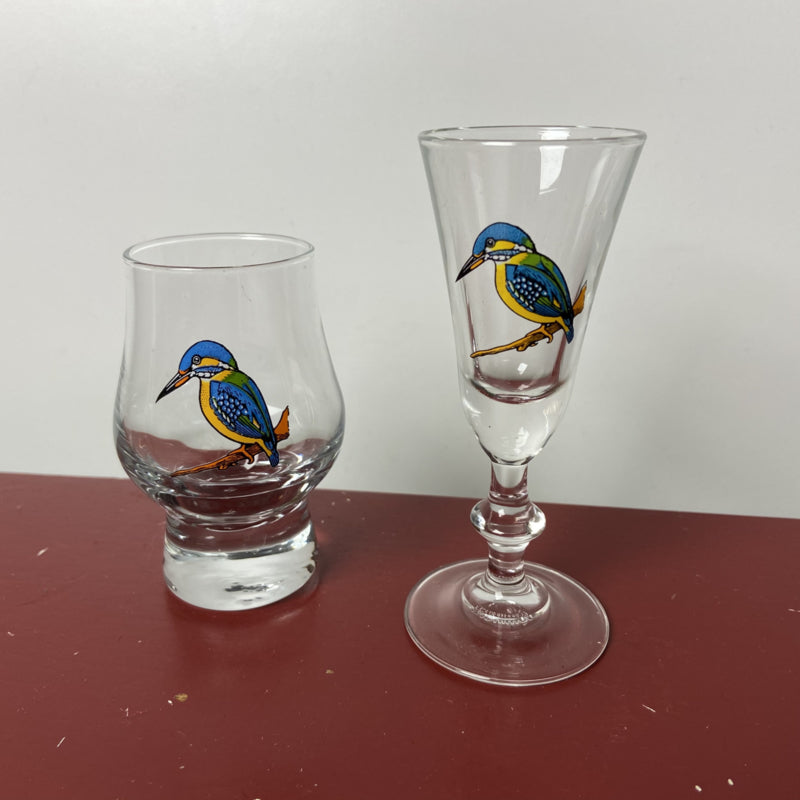 Borrelglaasjes ijsvogel