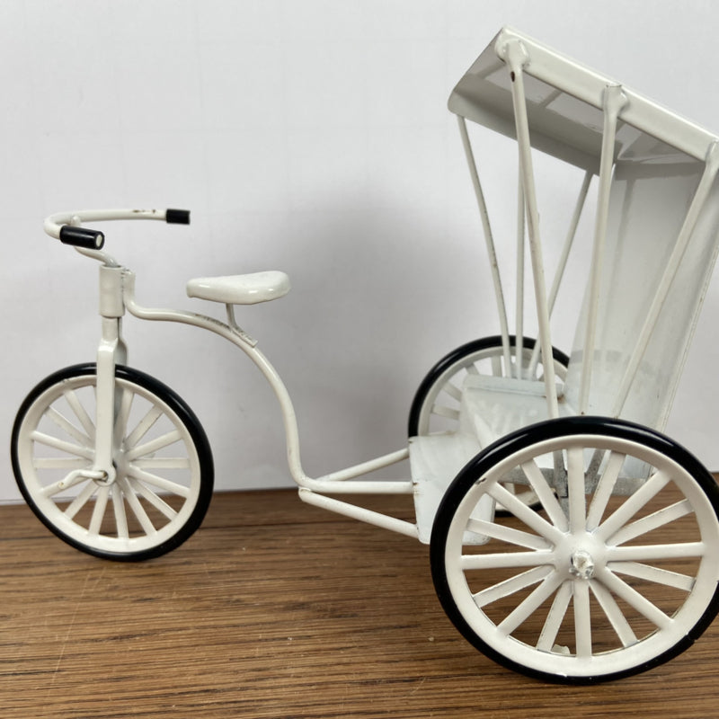 Vintage mini riksja wit jaren 80