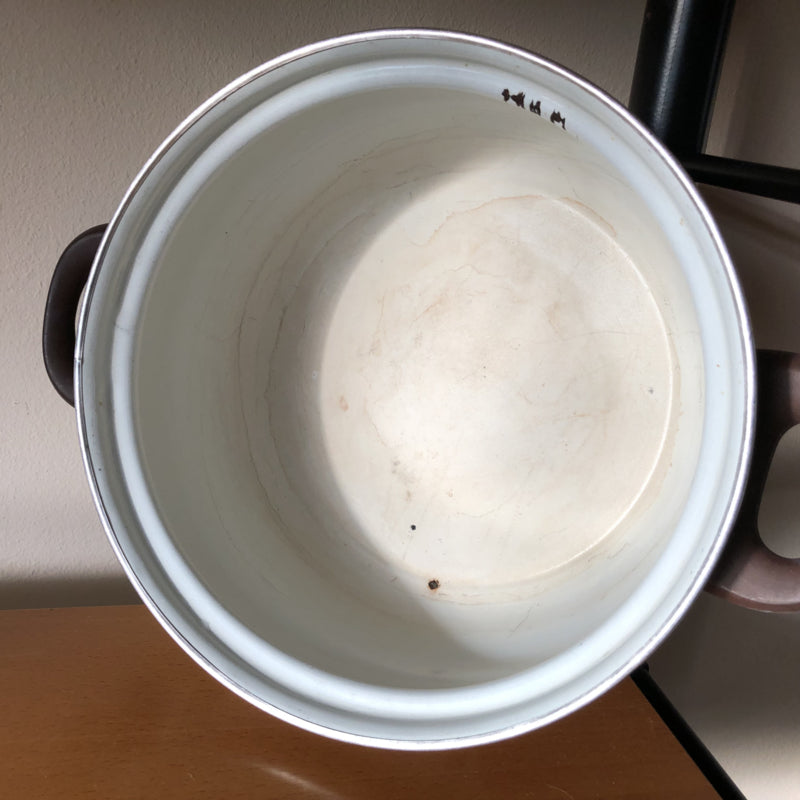 Vintage pan met bloemen