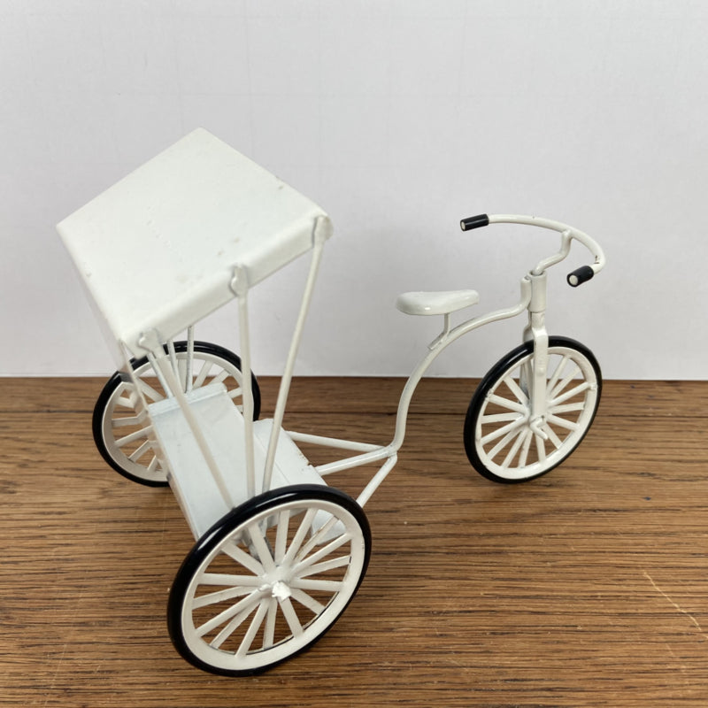 Vintage mini riksja wit jaren 80
