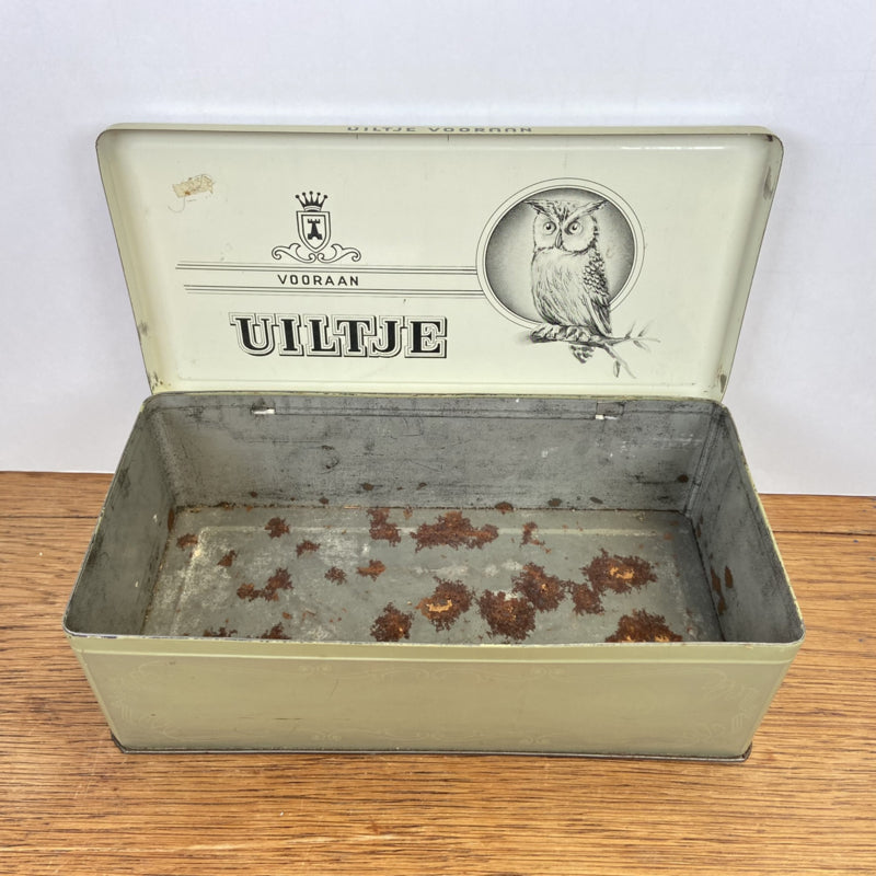 Vintage blik uiltje