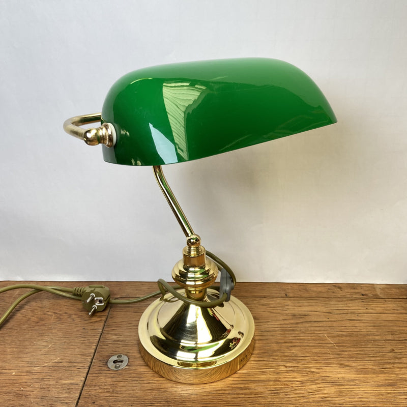 Groene notarislamp Qazqa
