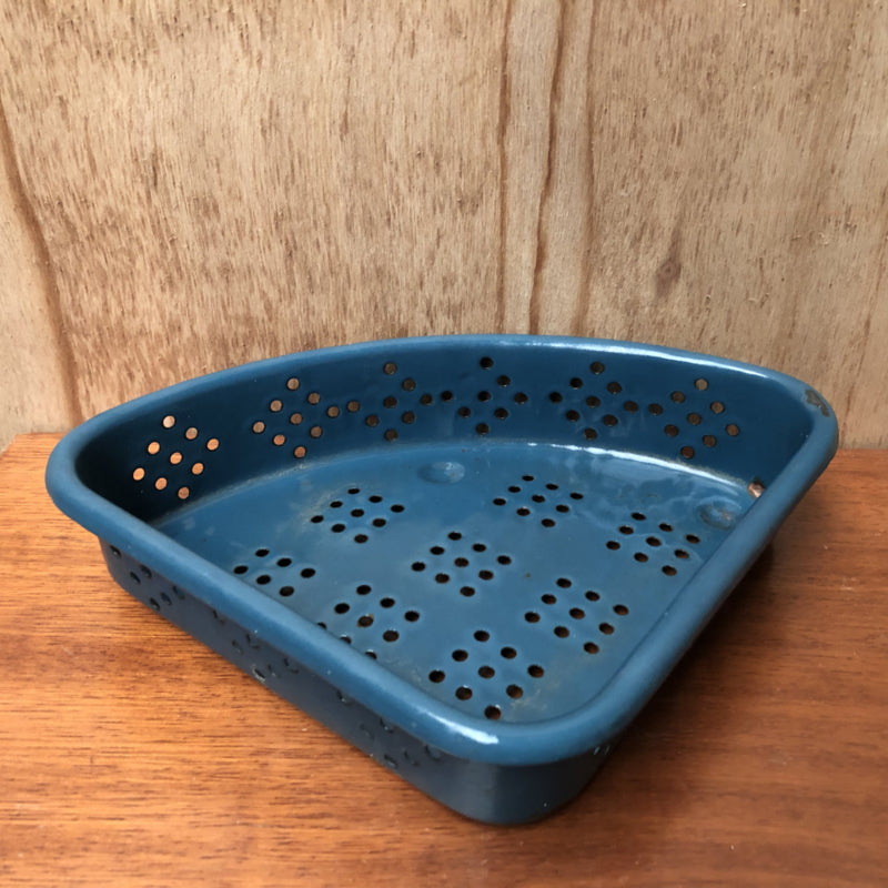 Emaille gootsteenbakje blauw