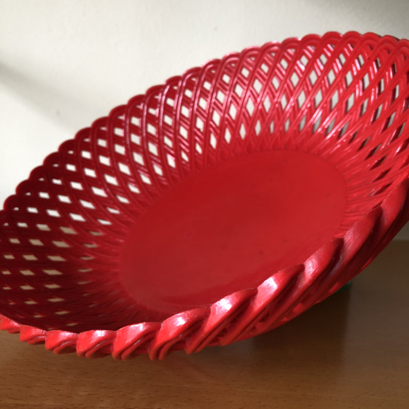 Vintage rood emsa mandje