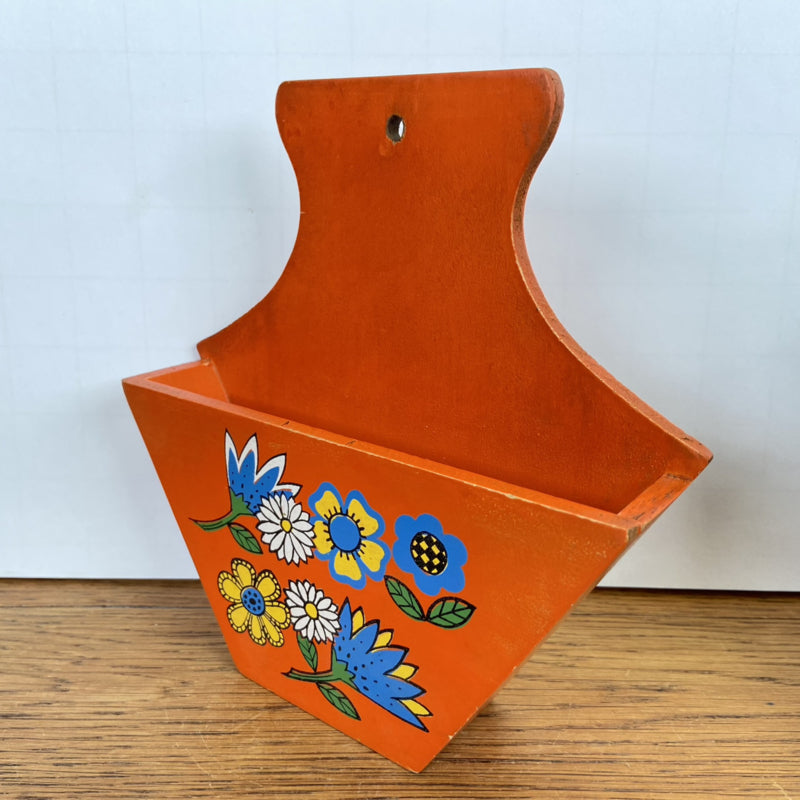 Vintage koffiefilter houder oranje